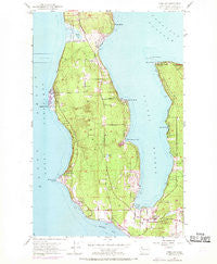 Freeland Washington Historical topographic map, 1:24000 scale, 7.5 X 7.5 Minute, Year 1953