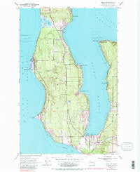 Freeland Washington Historical topographic map, 1:24000 scale, 7.5 X 7.5 Minute, Year 1953