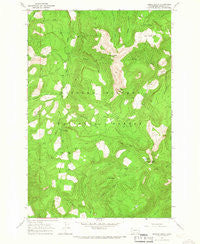 French Butte Washington Historical topographic map, 1:24000 scale, 7.5 X 7.5 Minute, Year 1965