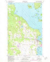 Friday Harbor Washington Historical topographic map, 1:24000 scale, 7.5 X 7.5 Minute, Year 1954