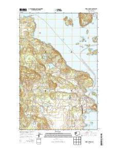 Friday Harbor Washington Current topographic map, 1:24000 scale, 7.5 X 7.5 Minute, Year 2014