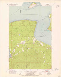 Gardiner Washington Historical topographic map, 1:24000 scale, 7.5 X 7.5 Minute, Year 1953