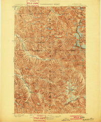 Glacier Peak Washington Historical topographic map, 1:125000 scale, 30 X 30 Minute, Year 1901