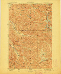 Glacier Peak Washington Historical topographic map, 1:125000 scale, 30 X 30 Minute, Year 1901