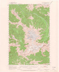 Glacier Peak Washington Historical topographic map, 1:62500 scale, 15 X 15 Minute, Year 1950