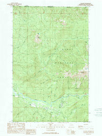 Glacier Washington Historical topographic map, 1:24000 scale, 7.5 X 7.5 Minute, Year 1989