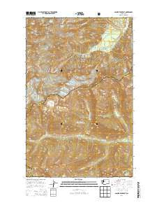 Glacier Peak East Washington Current topographic map, 1:24000 scale, 7.5 X 7.5 Minute, Year 2014