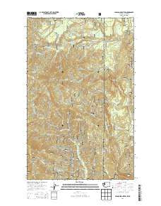 Gleason Mountain Washington Current topographic map, 1:24000 scale, 7.5 X 7.5 Minute, Year 2014