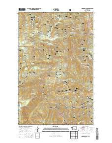 Goddards Peak Washington Current topographic map, 1:24000 scale, 7.5 X 7.5 Minute, Year 2014