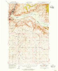 Grand Coulee Dam Washington Historical topographic map, 1:62500 scale, 15 X 15 Minute, Year 1948