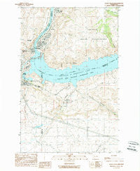 Grand Coulee Dam Washington Historical topographic map, 1:24000 scale, 7.5 X 7.5 Minute, Year 1989