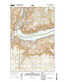 Grand Coulee Dam Washington Current topographic map, 1:24000 scale, 7.5 X 7.5 Minute, Year 2014