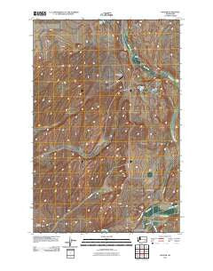 Hooper Washington Historical topographic map, 1:24000 scale, 7.5 X 7.5 Minute, Year 2011