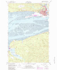 Hoquiam Washington Historical topographic map, 1:24000 scale, 7.5 X 7.5 Minute, Year 1957