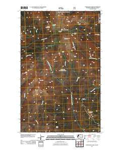 Horseshoe Basin Washington Historical topographic map, 1:24000 scale, 7.5 X 7.5 Minute, Year 2011