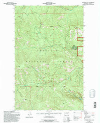 Jackknife Mtn Washington Historical topographic map, 1:24000 scale, 7.5 X 7.5 Minute, Year 1992