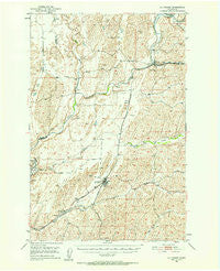 La Crosse Washington Historical topographic map, 1:62500 scale, 15 X 15 Minute, Year 1950