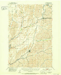 La Crosse Washington Historical topographic map, 1:62500 scale, 15 X 15 Minute, Year 1952