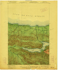 Lake Crescent Washington Historical topographic map, 1:62500 scale, 15 X 15 Minute, Year 1922