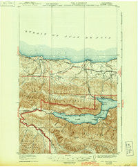 Lake Crescent Washington Historical topographic map, 1:62500 scale, 15 X 15 Minute, Year 1922