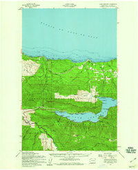 Lake Crescent Washington Historical topographic map, 1:62500 scale, 15 X 15 Minute, Year 1950