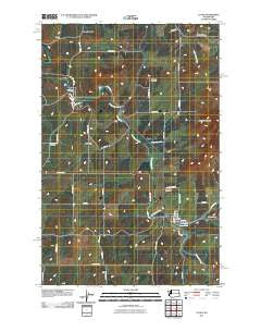 Latah Washington Historical topographic map, 1:24000 scale, 7.5 X 7.5 Minute, Year 2011