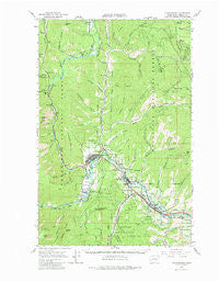 Leavenworth Washington Historical topographic map, 1:62500 scale, 15 X 15 Minute, Year 1964