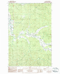 Lebam Washington Historical topographic map, 1:24000 scale, 7.5 X 7.5 Minute, Year 1986