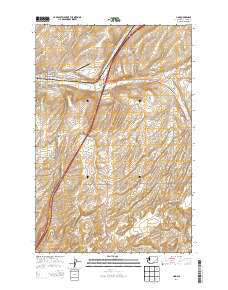 Lind Washington Current topographic map, 1:24000 scale, 7.5 X 7.5 Minute, Year 2014