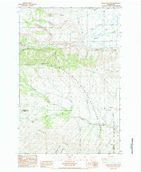 Manastash Creek Washington Historical topographic map, 1:24000 scale, 7.5 X 7.5 Minute, Year 1984