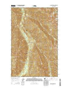 McCartney Peak Washington Current topographic map, 1:24000 scale, 7.5 X 7.5 Minute, Year 2014
