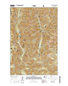 McCoy Peak Washington Current topographic map, 1:24000 scale, 7.5 X 7.5 Minute, Year 2014