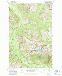 Mc Gregor Mtn Washington Historical topographic map, 1:24000 scale, 7.5 X 7.5 Minute, Year 1963