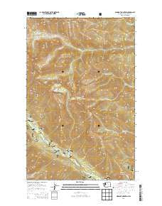 Midnight Mountain Washington Current topographic map, 1:24000 scale, 7.5 X 7.5 Minute, Year 2014