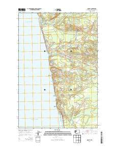Moclips Washington Current topographic map, 1:24000 scale, 7.5 X 7.5 Minute, Year 2014