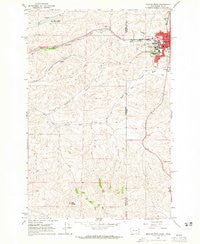 Moscow West Idaho Historical topographic map, 1:24000 scale, 7.5 X 7.5 Minute, Year 1964