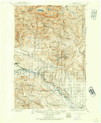 Mount Stuart Washington Historical topographic map, 1:125000 scale, 30 X 30 Minute, Year 1897