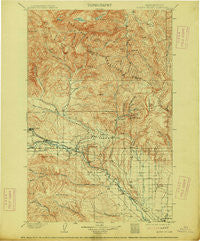 Mount Stuart Washington Historical topographic map, 1:125000 scale, 30 X 30 Minute, Year 1902