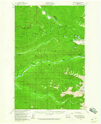 Mount Tom Washington Historical topographic map, 1:62500 scale, 15 X 15 Minute, Year 1956