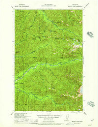 Mount Tom Washington Historical topographic map, 1:62500 scale, 15 X 15 Minute, Year 1957