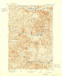 Mt St. Helens Washington Historical topographic map, 1:125000 scale, 30 X 30 Minute, Year 1919