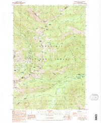 Norse Peak Washington Historical topographic map, 1:24000 scale, 7.5 X 7.5 Minute, Year 1988