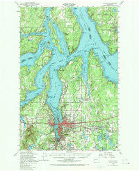 Olympia Washington Historical topographic map, 1:62500 scale, 15 X 15 Minute, Year 1949