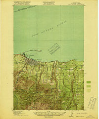 Port Angeles Washington Historical topographic map, 1:62500 scale, 15 X 15 Minute, Year 1918