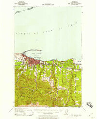 Port Angeles Washington Historical topographic map, 1:62500 scale, 15 X 15 Minute, Year 1941
