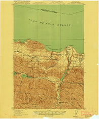 Port Crescent Washington Historical topographic map, 1:62500 scale, 15 X 15 Minute, Year 1919