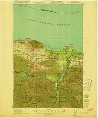 Port Crescent Washington Historical topographic map, 1:62500 scale, 15 X 15 Minute, Year 1919