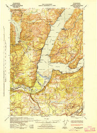 Potlatch Washington Historical topographic map, 1:62500 scale, 15 X 15 Minute, Year 1943