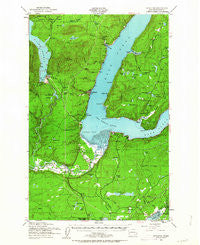 Potlatch Washington Historical topographic map, 1:62500 scale, 15 X 15 Minute, Year 1952