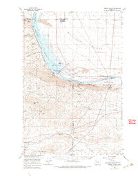 Priest Rapids Washington Historical topographic map, 1:62500 scale, 15 X 15 Minute, Year 1965